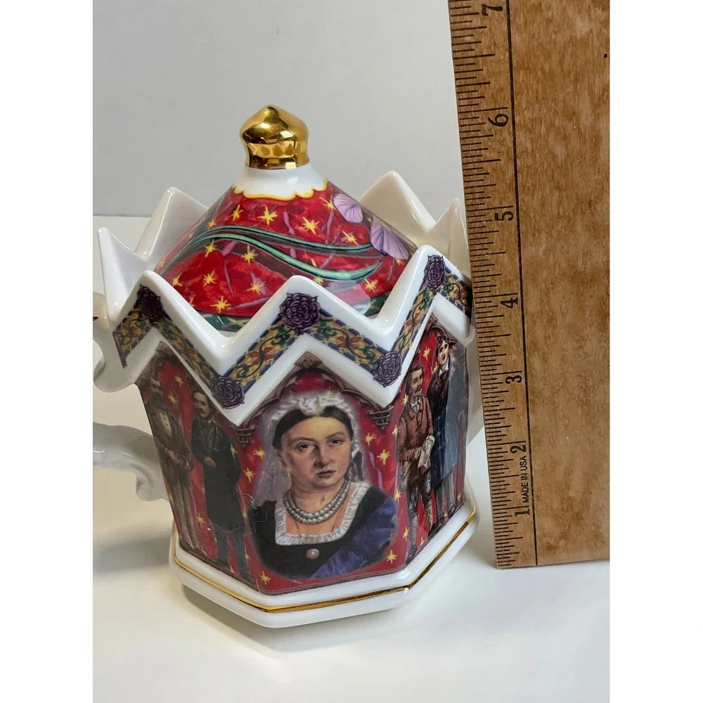 James Sadler Kings & Queens Queen Victoria I Teapot Matt Edwards Art Hexagonal